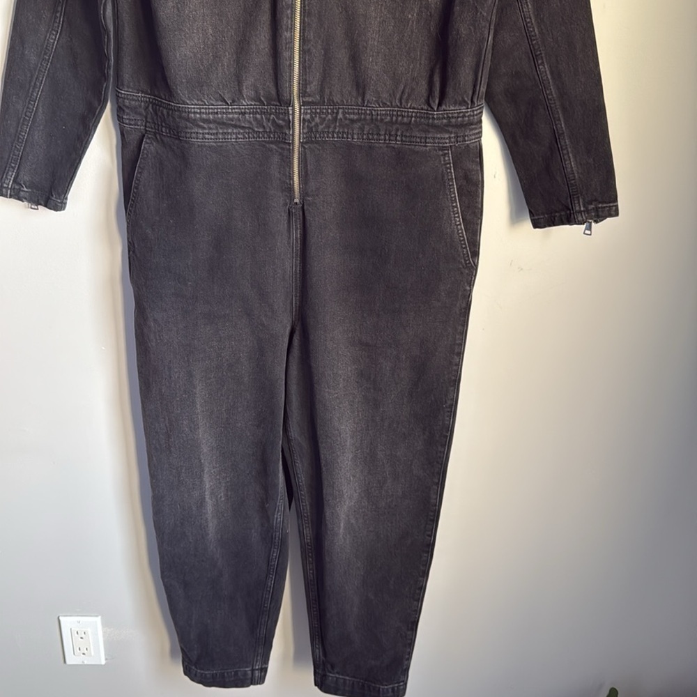TED BAKER Aleya zip-through denim jumpsuit size Large/3 - Picture 6 of 13